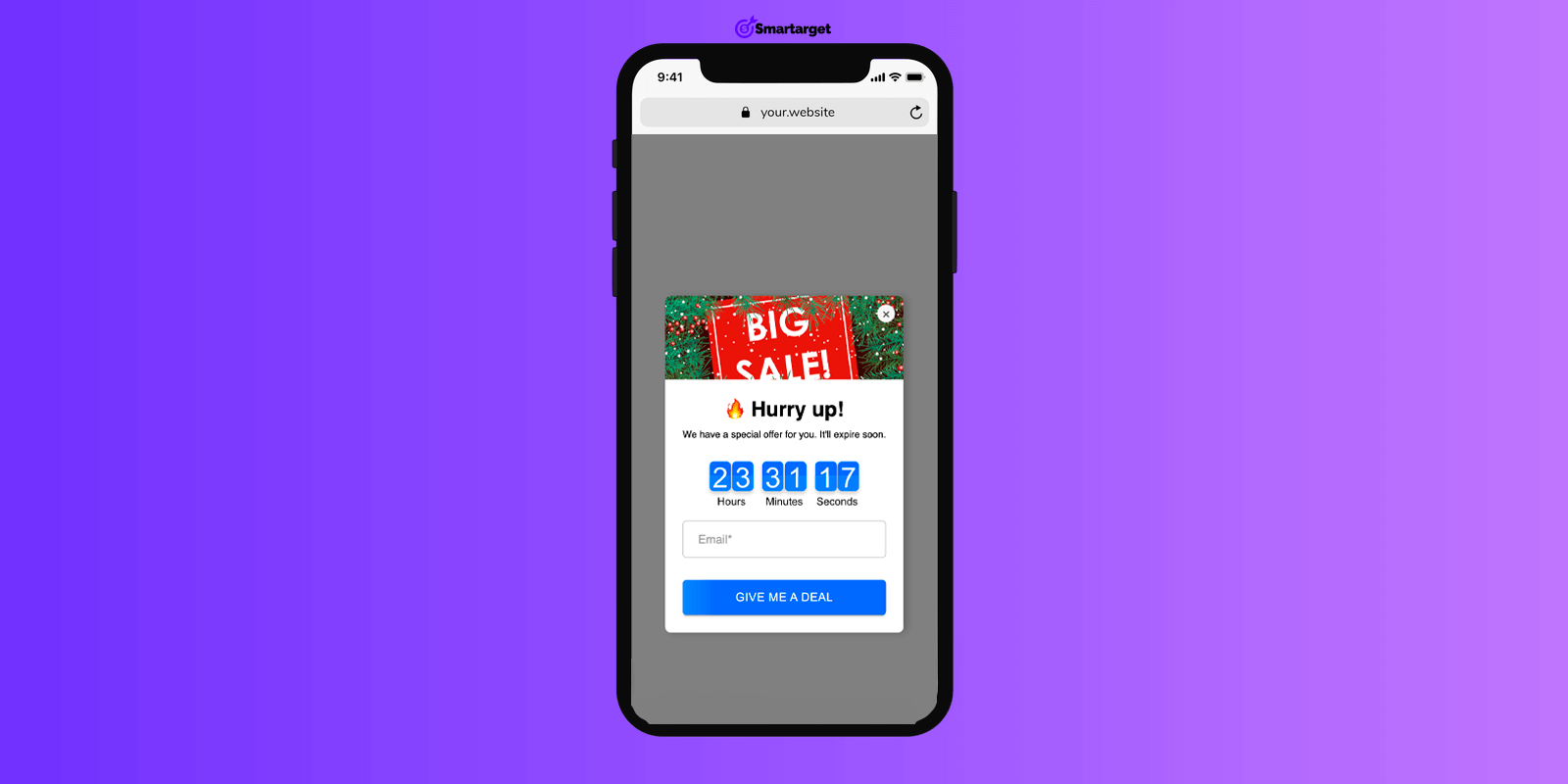 Countdown Popup for Stackcommerce