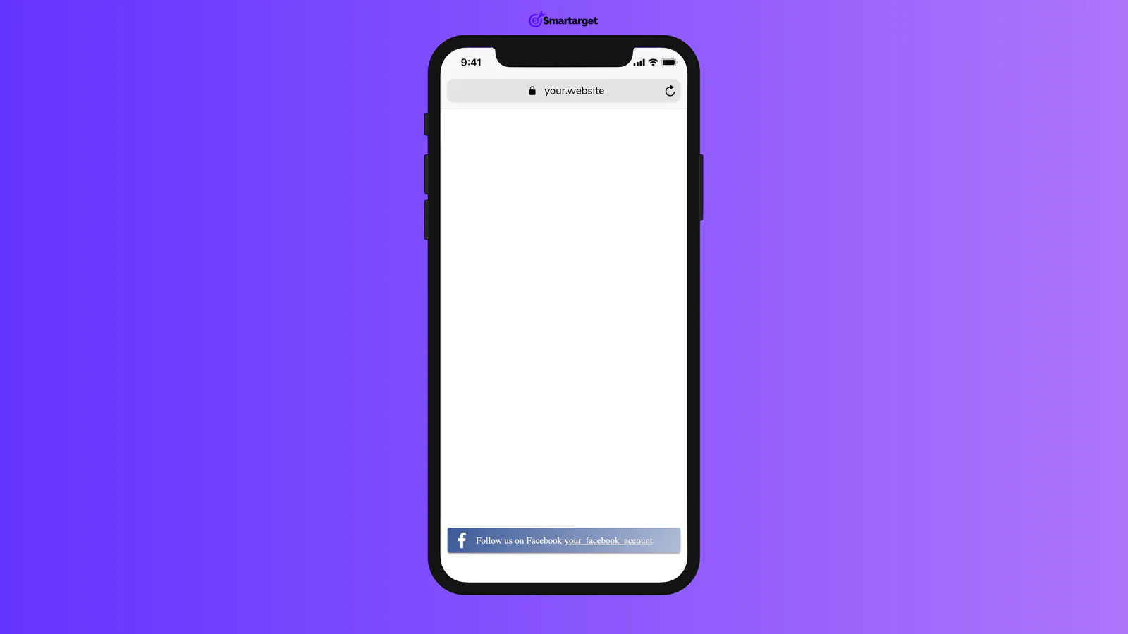 Facebook - Siga-nos for Wix-ads
