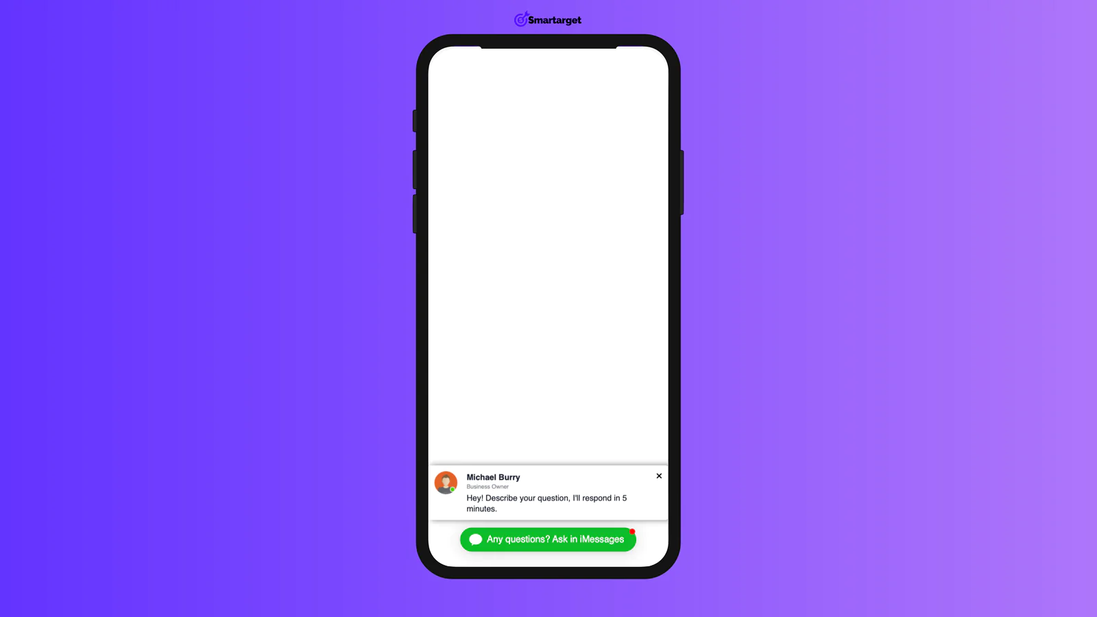 iMessages - Contact Us for Vuestorefront